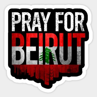 Pray for Beirut Lebanon Sticker